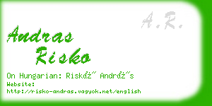 andras risko business card